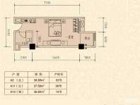 惠通才郡A栋A2户型