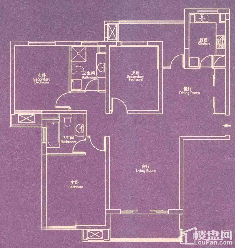 新天地河滨花园户型图