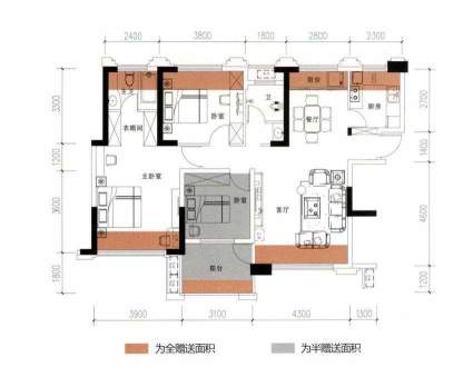 天元涉外景园C11户型