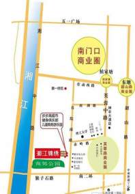  湘江锦绣区位交通图
