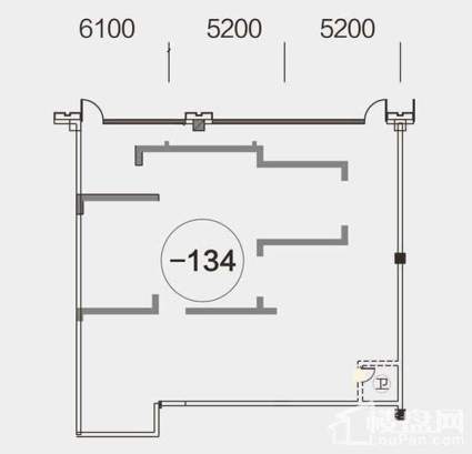 绿地之窗134商铺户型