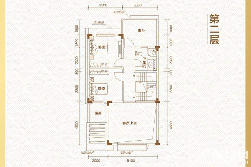 3期12#-17#栖山户型二层