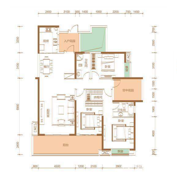 中建江山壹号3#C户型