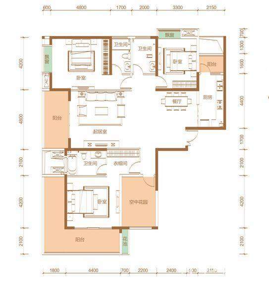 中建江山壹号3#A户型