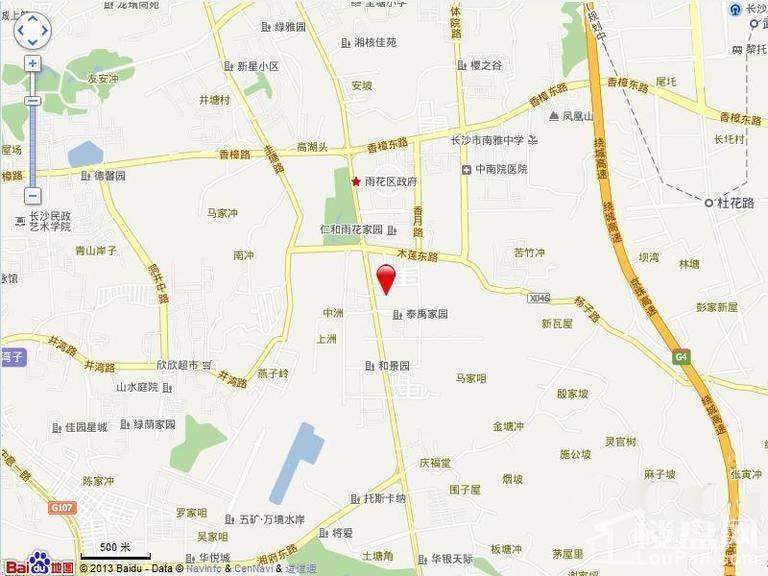 新里程潇湘名城 位置图