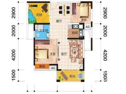 富基世纪公园  三期46、47、48号栋户型