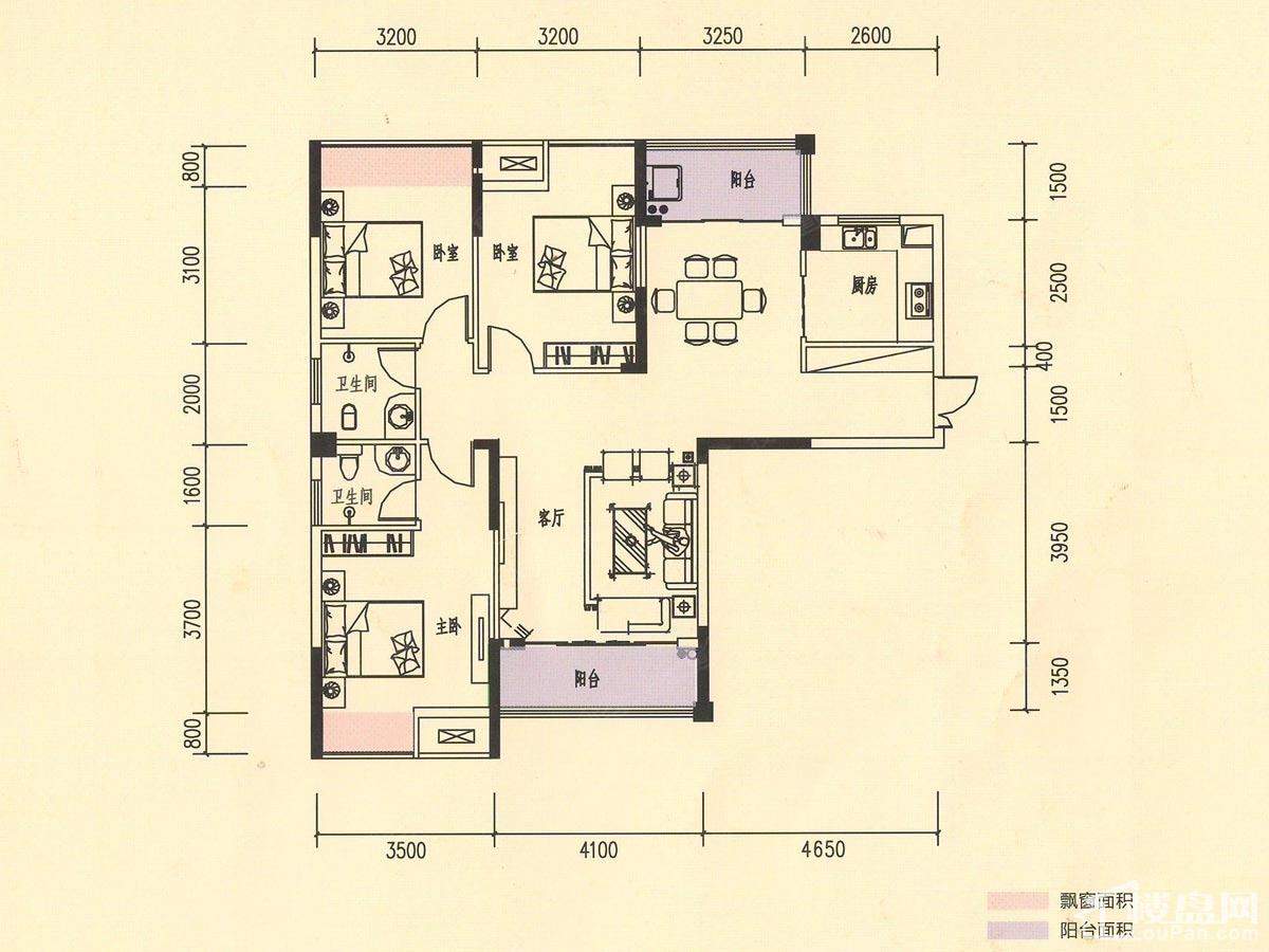 3室22厅2卫  125.25㎡