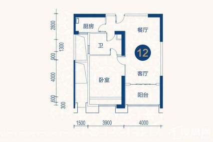   碧桂园天玺湾3号栋12户型