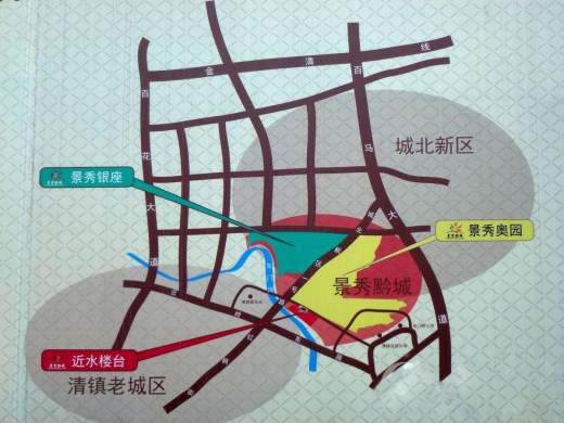 景秀黔城位置图