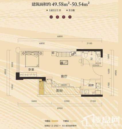 长房半岛蓝湾49.58-50.54平户型