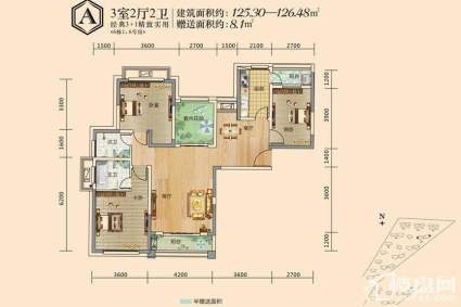 邦盛水岸御园6#1、5号房A户型