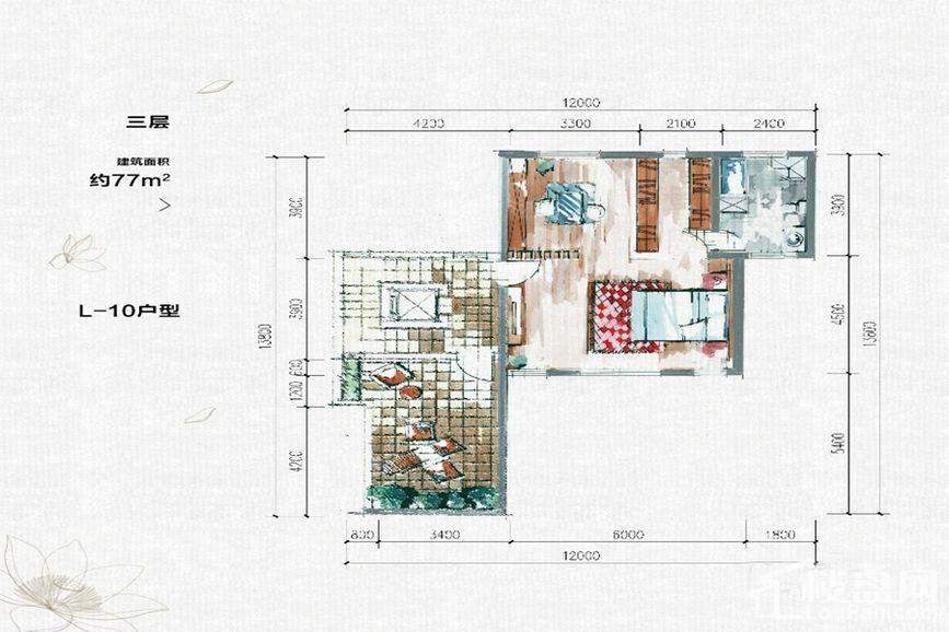 大汉汉园 L10三层户型