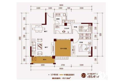 中南红领邦  15#Q3户型
