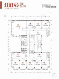 红社会 11-17楼标准层