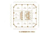 金鸿宇国际商业广场写字楼12-22层平面图