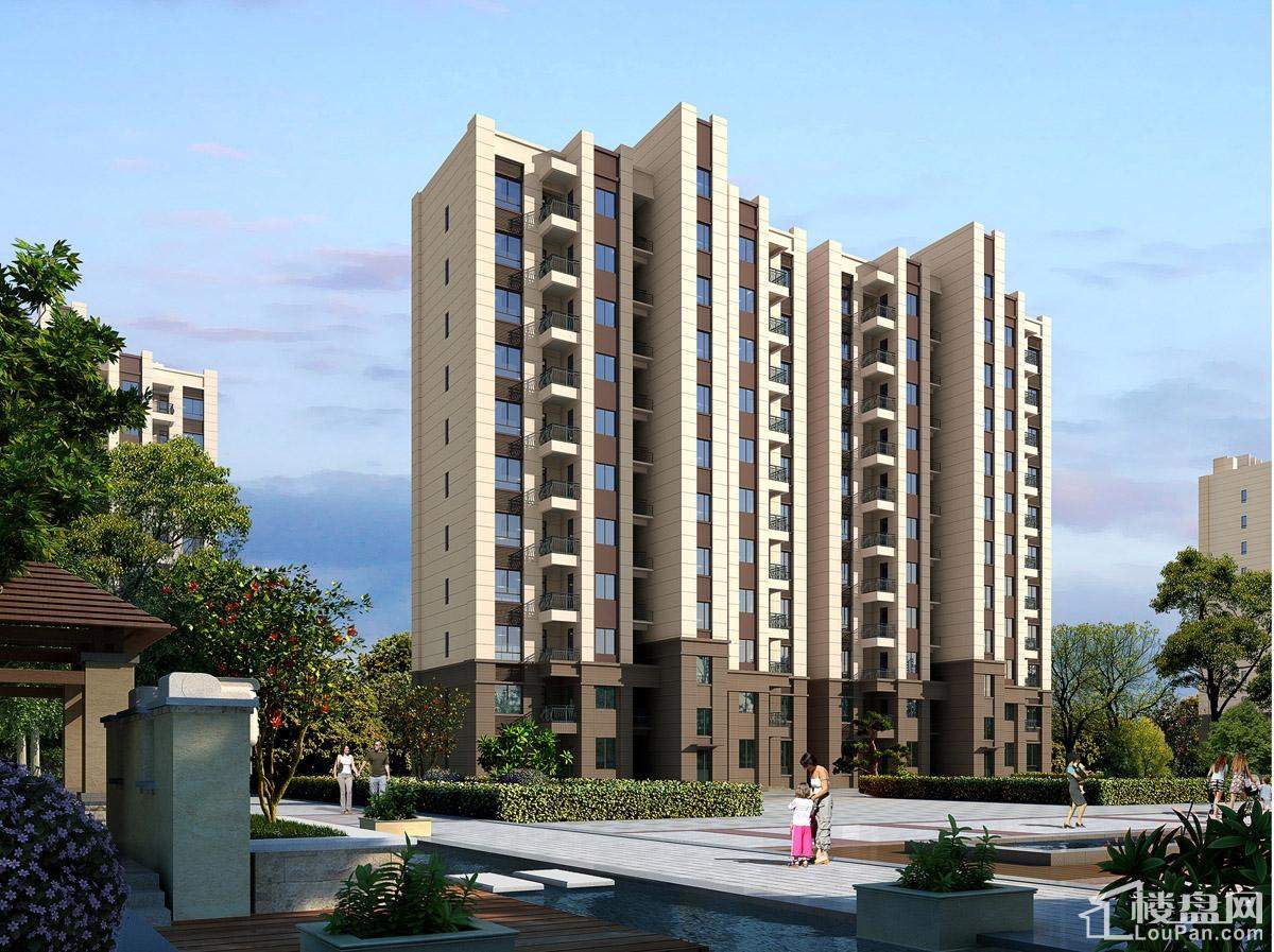 高层住宅北立面效果图