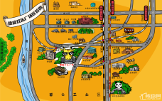 德盛欢乐广场区位交通图