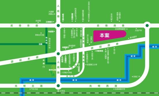 湘源·青年公寓位置图