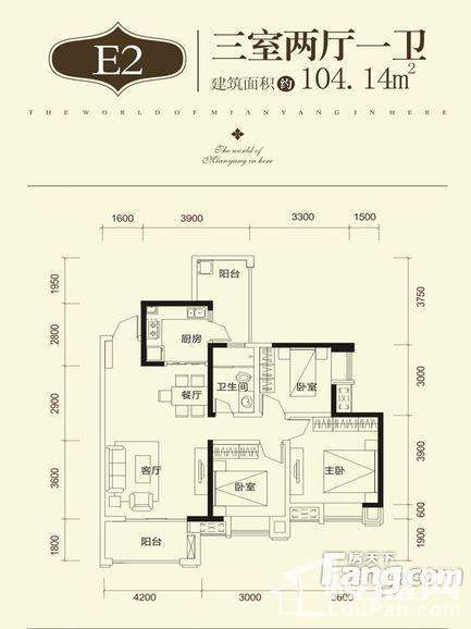 神州南都二期 E2户型图 