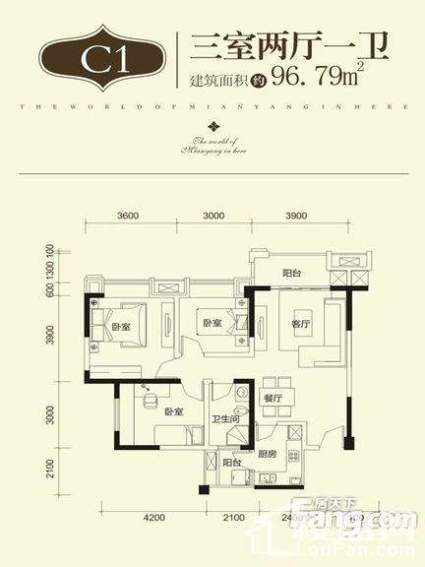 神州南都二期 C1户型图 