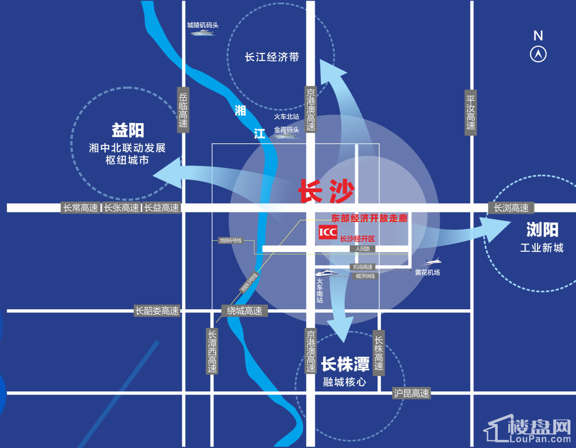  长沙科技新城区位图