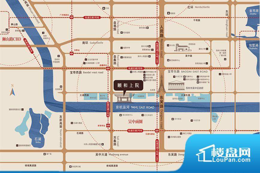颐和湾花园交通图