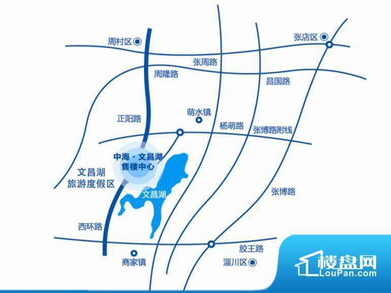 中海文昌湖交通图