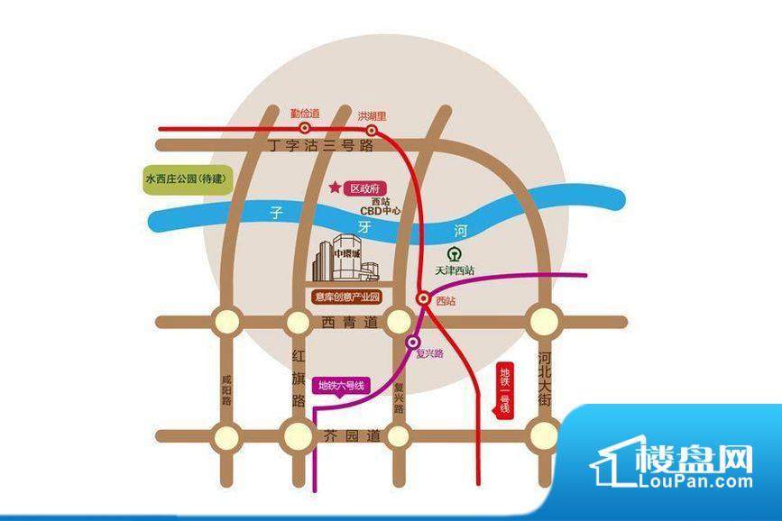 大成中环城交通图