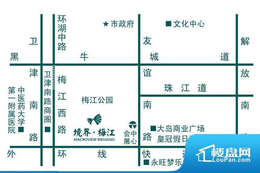 境界梅江交通图