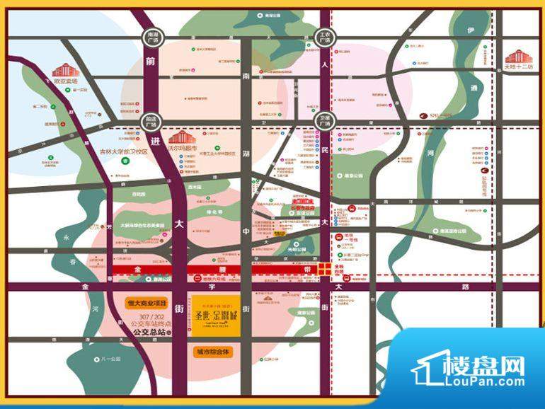 圣世金鼎城交通图