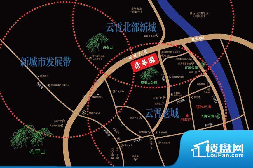 坤元清华园交通图