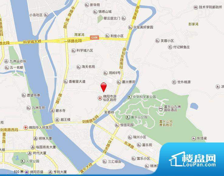 汇川汉城2期交通图