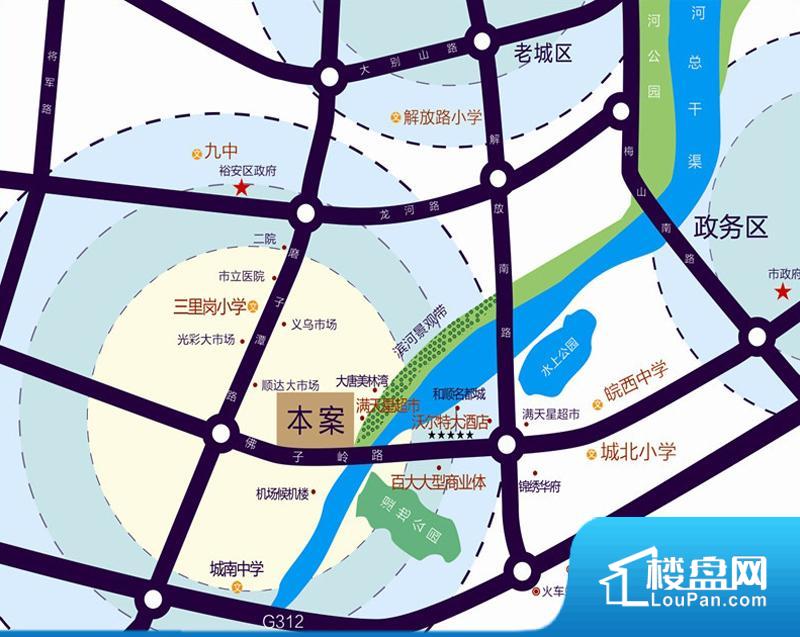 锦成国际花园交通图