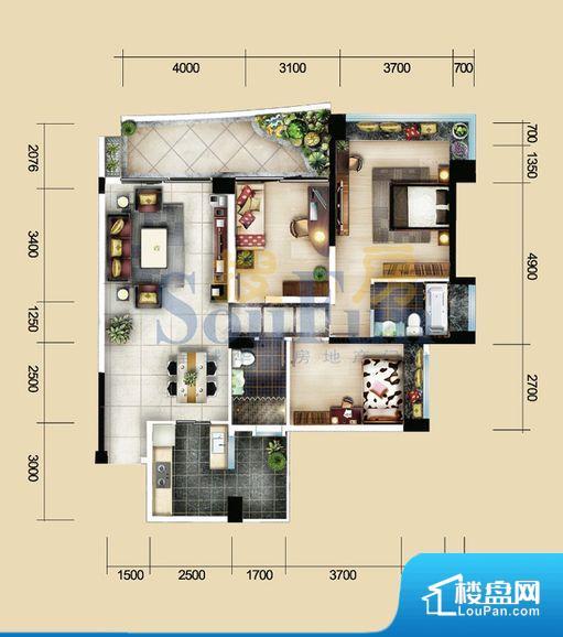 雅居乐汇通国际商用户型图