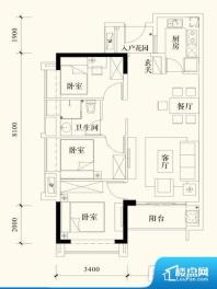 各个空间都很方正，方便后期家具的摆放。整个空间采光很好，主卧和客厅均能够保证很好的采光；并且能真正做到全明通透，整个空间空气好。主卧无卫生间，客卫在公共位置，自然主人需要和其他人共用，难免会发生不够用的情况。各个功能区间面积大小都比较合理，后期使用起来比较方便，居住舒适度高。公摊相对合理，一般房子公摊基本都在此范畴。日常使用基本满足。