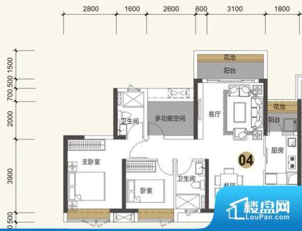 各个空间方正，后期空间利用率高。全明通透的户型，居住舒适度较高。整个空间有充足的采光，这一点对于后期居住，尤其重要。整个户型空间布局合理，真正做到了干湿分离、动静分离，方便后期生活。各个功能区间面积大小都比较合理，后期使用起来比较方便，居住舒适度高。公摊高于15%且低于25%，整体得房率不算太高。