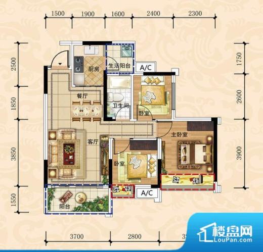 领地海纳龙庭户型图