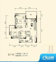 各个空间都很方正，方便后期家具的摆放。全明户型，每一个空间都带有窗户，保证后期居住时能够充分采光和透气；通透户型，保证空气能够流通起来，空气质量较好；采光较好，保证居住舒适度。卧室位置合理，能够保证足够安静，客厅的声音不会影响卧室的休息；卫生间位置合理，使用起来动线比较合理；厨房位于门口，方便使用和油烟的排出。面宽不合适，采光不好；后期使用时需要开灯，舒适度不高。公摊相对合理，一般房子公摊基本都在