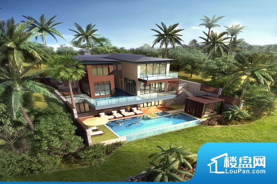 b型别墅俯瞰效果图