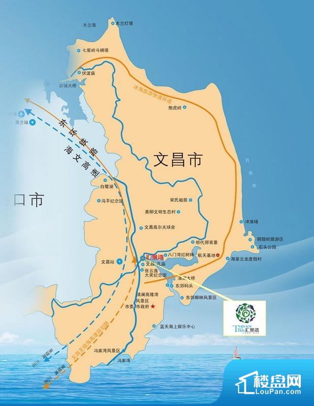 海南文昌地图位置图片