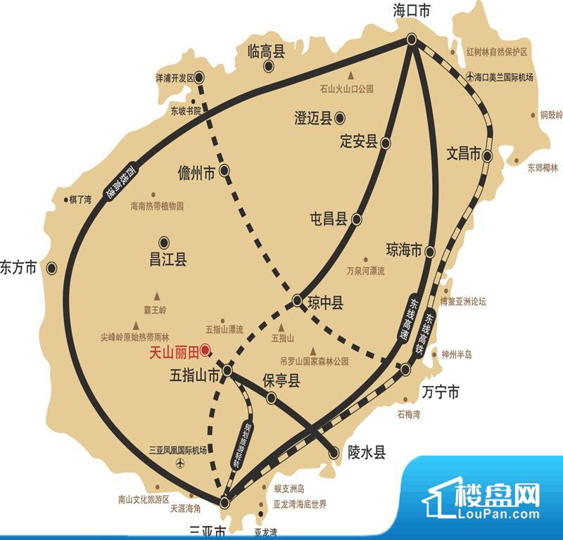 海南省区域图