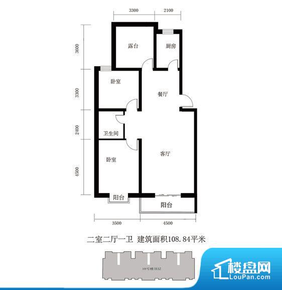 2室2厅卫  108.84㎡