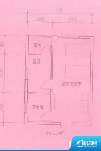 各个空间都很方正，方便后期家具的摆放。重要空间非南向或者东向，不能很好的保证采光，居住舒适度不高。主人去卫生间要传堂入室，整个动线过长，使用起来不方便。各个功能区间面积大小都比较合理，后期使用起来比较方便，居住舒适度高。公摊高于15%且低于25%，整体得房率不算太高。