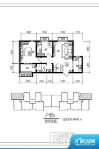 整个空间方正，拐角少，后期利用难度低，提升整个空间的利用率。无穿堂风，室内空气无法对流，会导致过于潮湿或者干燥。卫生间朝向客厅私密性较差，卫生间朝向餐厅产生的气味及细菌对餐厅影响较大，卫生间朝向卧室，产生的气味对卧室有影响。卧室作为较为重要的休息空间，尺寸合适，有利于主人更好的休息；客厅作为重要的会客空间，尺寸合适，能够保证主人会客需求。卫生间和厨房作为重要的功能区间，尺寸合适，能够很好的满足主人