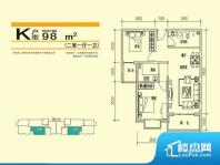 各个空间都很方正，方便后期家具的摆放。无穿堂风，室内空气无法对流，会导致过于潮湿或者干燥。卧室位置合理，能够保证足够安静，客厅的声音不会影响卧室的休息；卫生间位置合理，使用起来动线比较合理；厨房位于门口，方便使用和油烟的排出。卧室作为较为重要的休息空间，尺寸合适，有利于主人更好的休息；客厅作为重要的会客空间，尺寸合适，能够保证主人会客需求。卫生间和厨房作为重要的功能区间，尺寸合适，能够很好的满足主