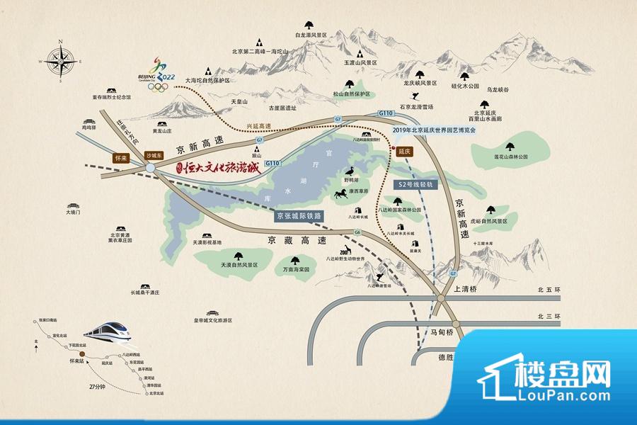 京北恒大国际文化城区位交通图