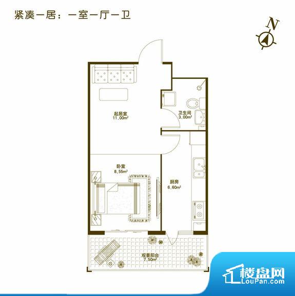 各个空间方正，后期空间利用率高。无对外窗户，通风采光较差，卫生间湿气会加重，不利于身体健康。整个户型空间布局合理，真正做到了干湿分离、动静分离，方便后期生活。各个功能区间面积大小都比较合理，后期使用起来比较方便，居住舒适度高。公摊相对合理，一般房子公摊基本都在此范畴。日常使用基本满足。