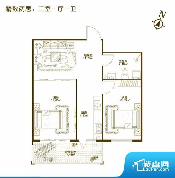 各个空间都很方正，方便后期家具的摆放。无对外窗户，通风采光较差，卫生间湿气会加重，不利于身体健康。卧室门朝向比较吵闹的区域，不利于主人休息。客厅、卧室、卫生间和厨房等主要功能间尺寸以及比例合适，方便采光、通风，后期居住方便。公摊高于15%且低于25%，整体得房率不算太高。