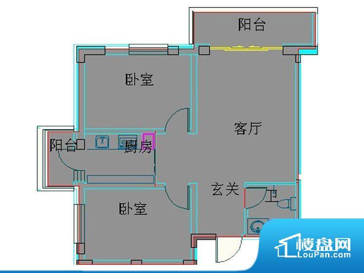 各个空间方正，后期空间利用率高。卧室位置合理，能够保证足够安静，客厅的声音不会影响卧室的休息；卫生间位置合理，使用起来动线比较合理；卧室作为较为重要的休息空间，尺寸合适，有利于主人更好的休息；客厅作为重要的会客空间，尺寸合适，能够保证主人会客需求。卫生间和厨房作为重要的功能区间，尺寸合适，能够很好的满足主人生活需求。公摊相对合理，一般房子公摊基本都在此范畴。日常使用基本满足。