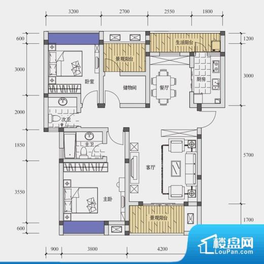 北城天街实景图